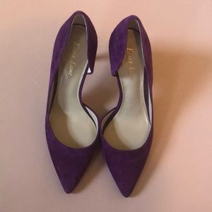 Essex Lane Vera Purple Suede Pumps